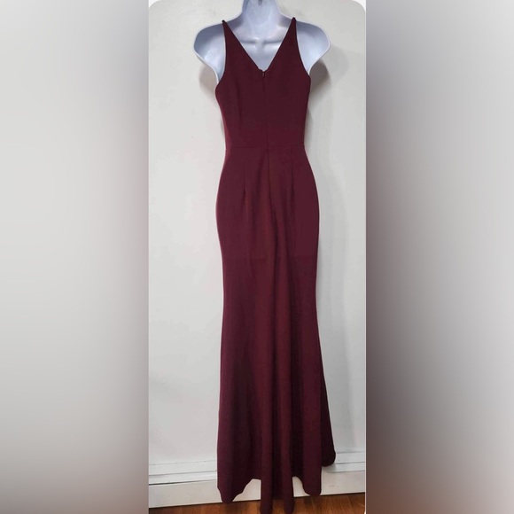 Bhldn Jones V-Neck Crepe Dress Size 0. B18 - Picture 4 of 5